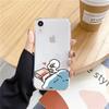 Смешной чехол для телефона с уткой для iPhone 16 15 14 13 12 11 Pro Max XS X XR 7 8 SE Прозрачная крышка Funda