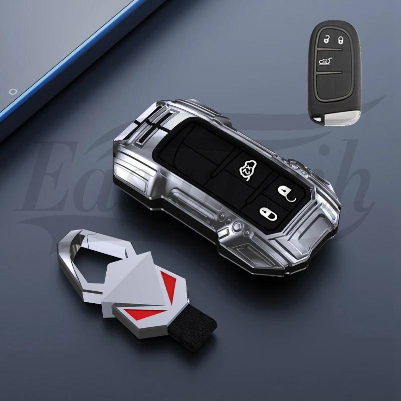 Car Stickers Car Zinc Alloy Key Case Cover Holder For Jeep Grand Cherokee Compass Patriot Renegade For Dodge Challenger Jou U333
