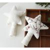 Embroidered Pattern Christmas Tree Topper Felt Felt Star Christmas Decoration  Party Decoration