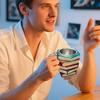 Кружка для кофе из смолы с 3D-росписью в виде книг, уникальная чашка для напитков ручной работы, креативная посуда для напитков в форме книги, красочные оригинальные кружки для подарков любимому человеку