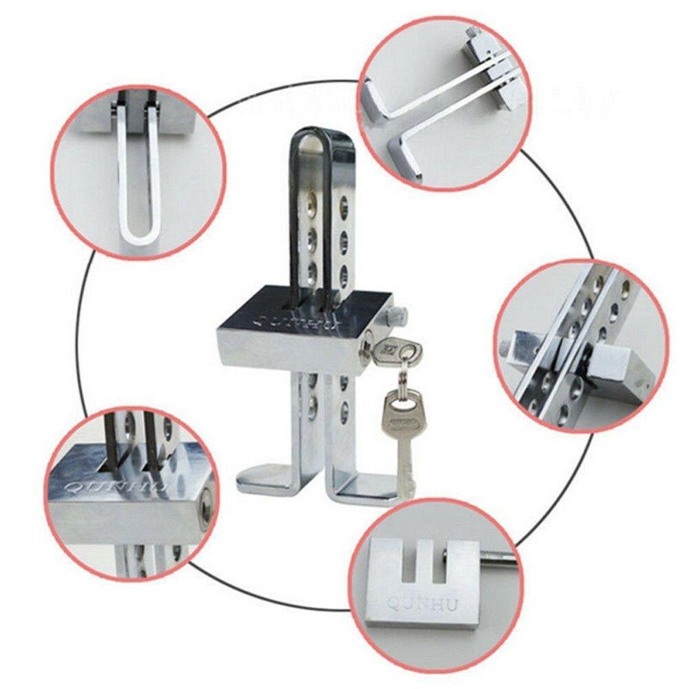 Steel Forging Clutch Brake Pedal Lock 8 Holes Anti-theft Devices Accessories Set