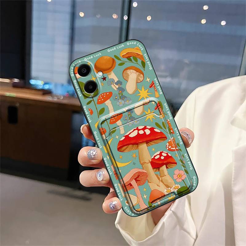 Модный защитный чехол для телефона Samsung Galaxy A07, полная защита, противоударный, с граффити, грязеотталкивающий, с карманом для карт, ТПУ