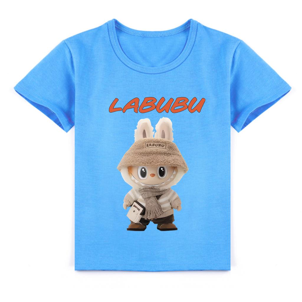 Kids 2D Tee Labubu T-shirt Children Short-sleeved