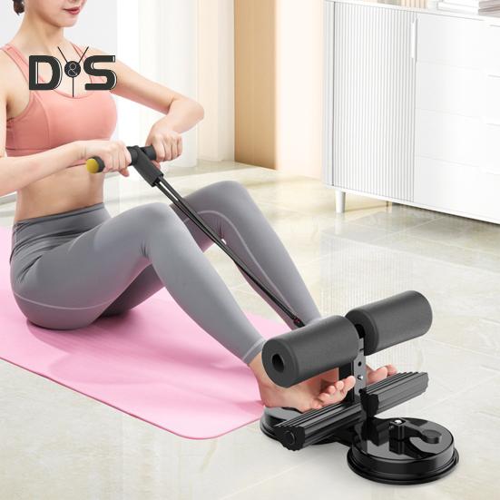 Sit Up Bar с мощными присосками, эластичная лента, регулируемый напольный держатель для скручиваний, удобный для использования на полу, вспомогательное устройство для пресса