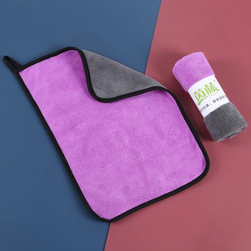 Extra Large Double-Sided Quick-Dry Coral Fleece Car Wash Towel