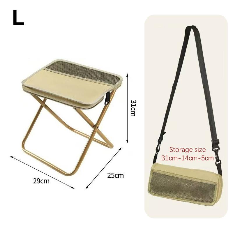 Foldable Backpack Stool Portable Folding Stool With Carry Bag Lightweight Mini Easy Carry Outdoor Chair For Travel