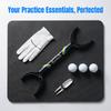 Horn Pole Design Golf Swing Trainer Plastic Material Alignment Aid  Beginner Training