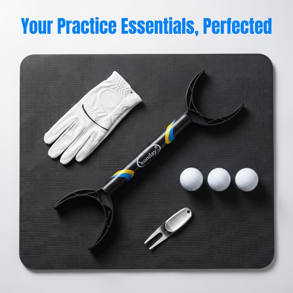 Horn Pole Design Golf Swing Trainer Plastic Material Alignment Aid Beginner Training