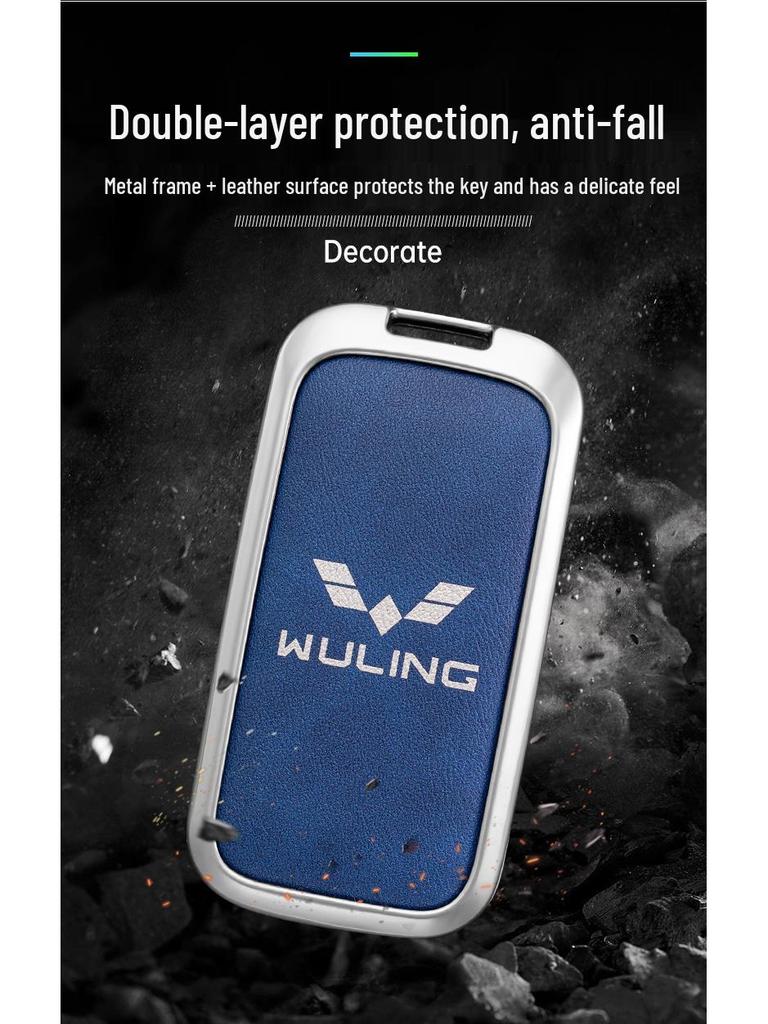 Wuling Xingchen 2022 Key Cover for 21 Jiachen Xingyao Edition - Metal Folding Car Key Shell with Buckle