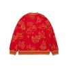 Li-Ning Daily Gold Series New Year Animal Pattern Jacquard Pullover Knit Sweater Unisex Sweater Red AMBT007-1