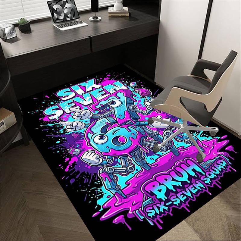 1PC Six-Seven Squad Extra Large Non-Slip Floor carpet, Office, family, bedroom, Studio - Large Area RugJ0372