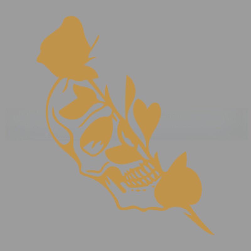 Half Skull Rose Creativeandfunny Stickers For Cartoon Fansandloverhigh Quality For Car Trucks Motorcycles Andlaptops
