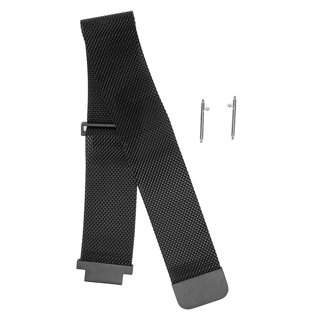 15mm Smartwatch Band Wrist Strap Stainless Steel Magnetic Buckle with Lug Linker for Amazfit 2