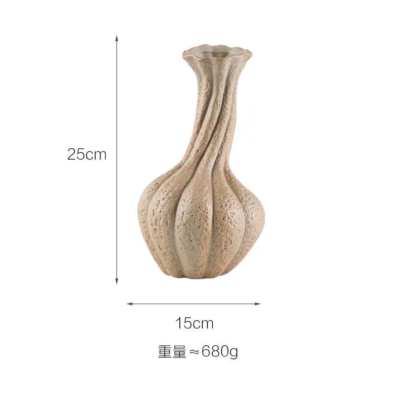 Художественное украшение Простой эмбрион Тыква Лебедь Раковина Украшения Художественная ваза Гостиная Рабочий стол Дома Керамические вазы Подарки