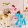 Cute cartoon camel plush toy doll, children's gift ornament, cute pet doll, creative soft and cute toy