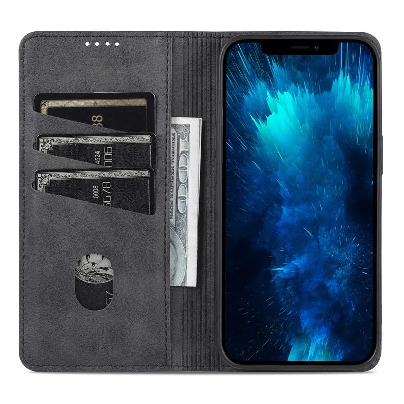 Кожаный чехол-кошелек для iPhone 16 15 14 13 12 11 Pro Max Luxury Funda iPhoneX Xs Xr 6s 7 8 Plus SE 2024 Магнитный флип-чехол