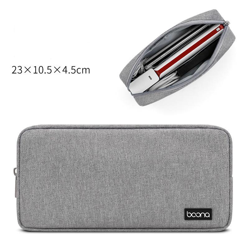 Boona Портативная сумка для хранения из ткани Оксфорд, сумка для хранения кабеля для передачи данных, зарядное устройство, сумка для хранения адаптера питания для ноутбука, Power Bank