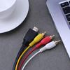 Converter Cable Stable Signal Plug Play Anti-interference Widely Compatible 1080P Audio Transmission HDMI-compatible To 3 RCA Video Adapter Cable
