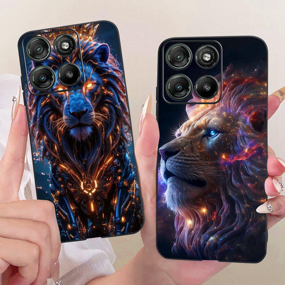 For Motorola Moto G77 G67 Cool Dragon Tiger Pattern Phone Case For Motorola MotoG77 MotoG67 Black Silicone Soft Bumpers