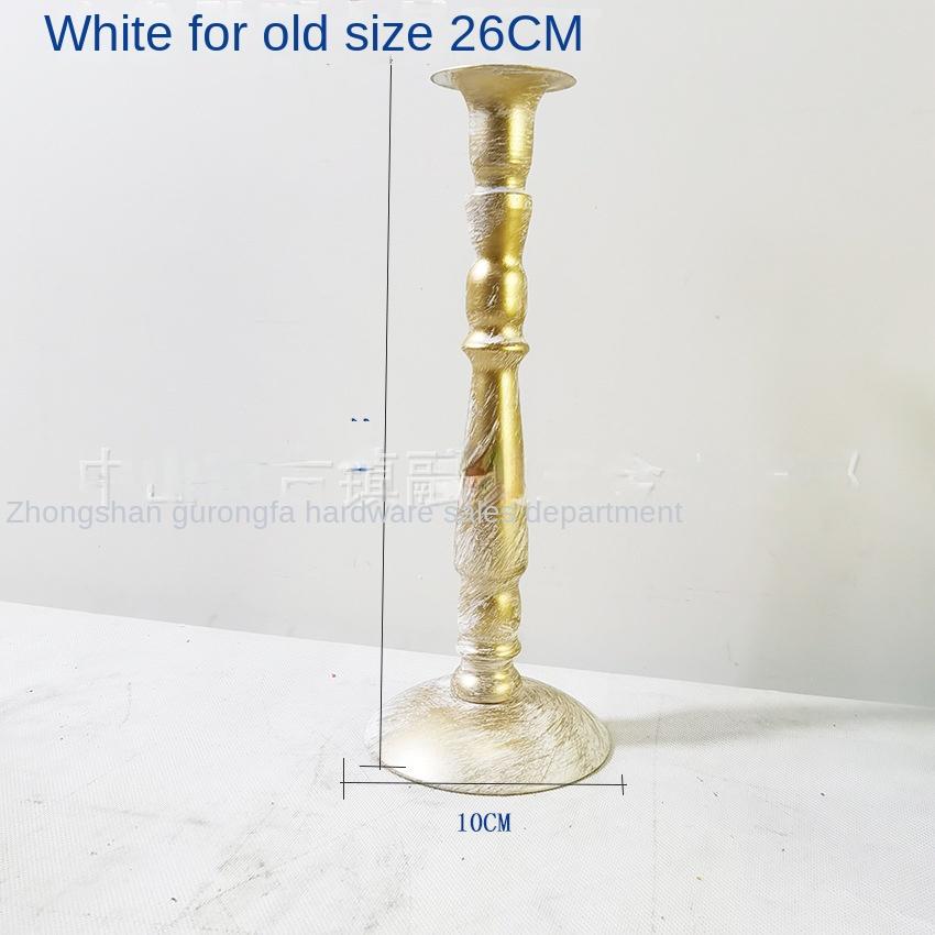 Высокотемпературный подсвечник из кованого железа с черной краской, романтический светильник при свечах, ужин, свеча, чашка, реквизит, ретро подсвечник с одной головкой