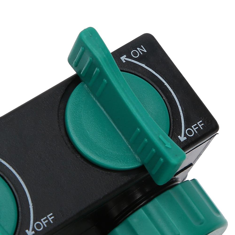 Plastic Hose Splitter Green Water Spigot Splitter Durable Hose Tap Splitter Lawn Irrigation