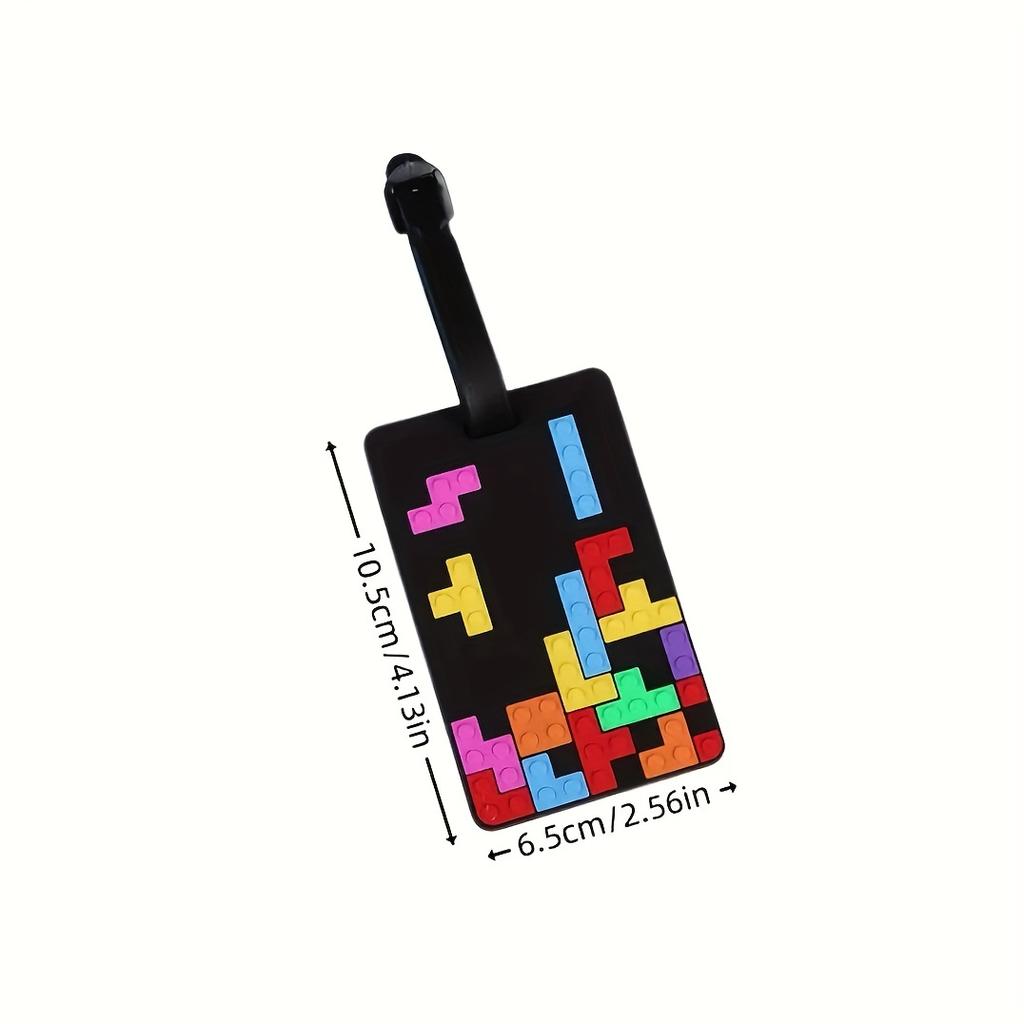 2pcs  Luggage Tags, PVC Soft Adhesive  Luggage Tags, Aircraft Luggage   Tags, Luggage Check-in Tags