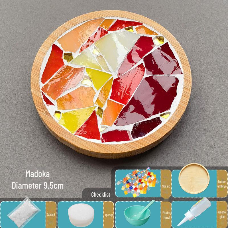 DIY Handmade Mosaic Coaster Kit for Students - Perfect for Kindergarten Activities and Halloween Crafting