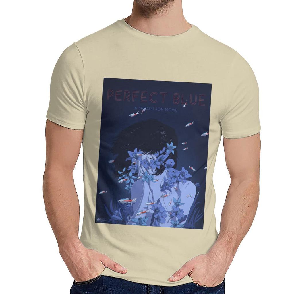 Round Collar Amazing Perfect Blue Satoshi Kon Anime 1997 T Shirt Hip Hop Unisex Soft Slim