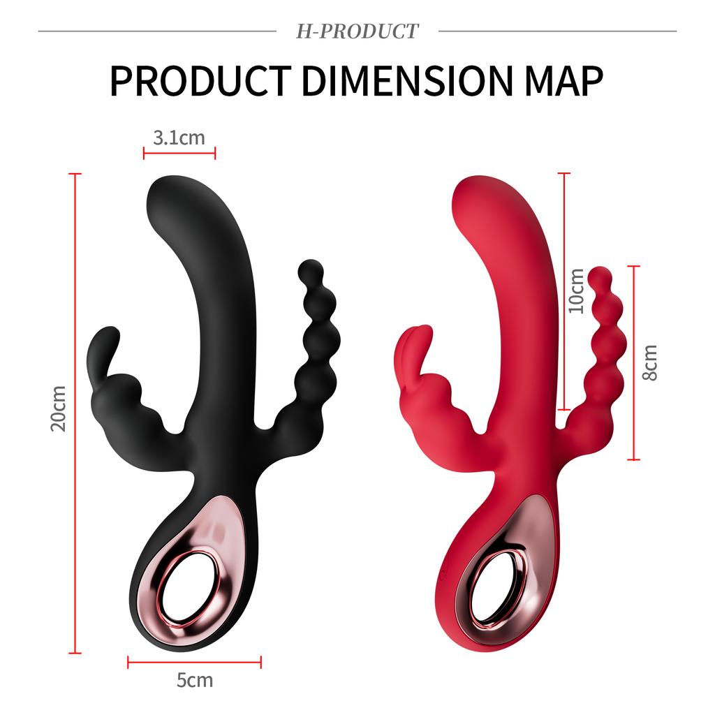 Dildo Rabbit Vibrator for Women G-Spot Orgasm Masturbator Anal Plug Clitoris Stimulator Female Masturbation Sex Toy