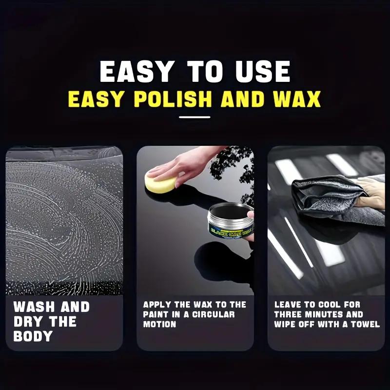 Premium Car Wax - Provides Deep Shine,removes Scratches and Offers Long-lasting Protection for Black Cars,easy To Use