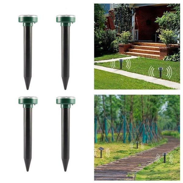 Наружный непромокаемый солнечный ультразвуковой вибрационный отпугиватель вредителей, отпугиватель змей для газона, сада, двора, фермы