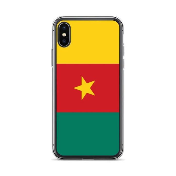 Coque Pour iPhone - PIXELFORMA - iPhone X - Drapeau Du Cameroun - Silicone Souple - Design Léger