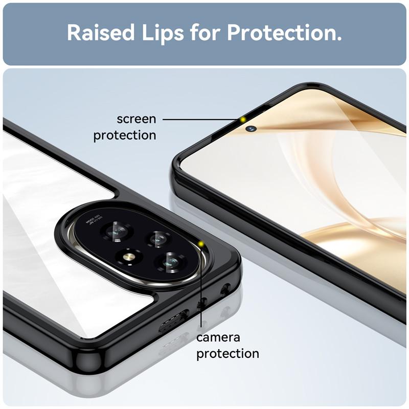 Чехол для Honor 200 5G Чехол для Honor 200 6,7-дюймовый цветной мягкий силиконовый прозрачный защитный бампер для Honor 200