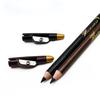 Модная черная/коричневая длинная новая водостойкая подводка для глаз, точилка для карандашей для бровей с крышкой