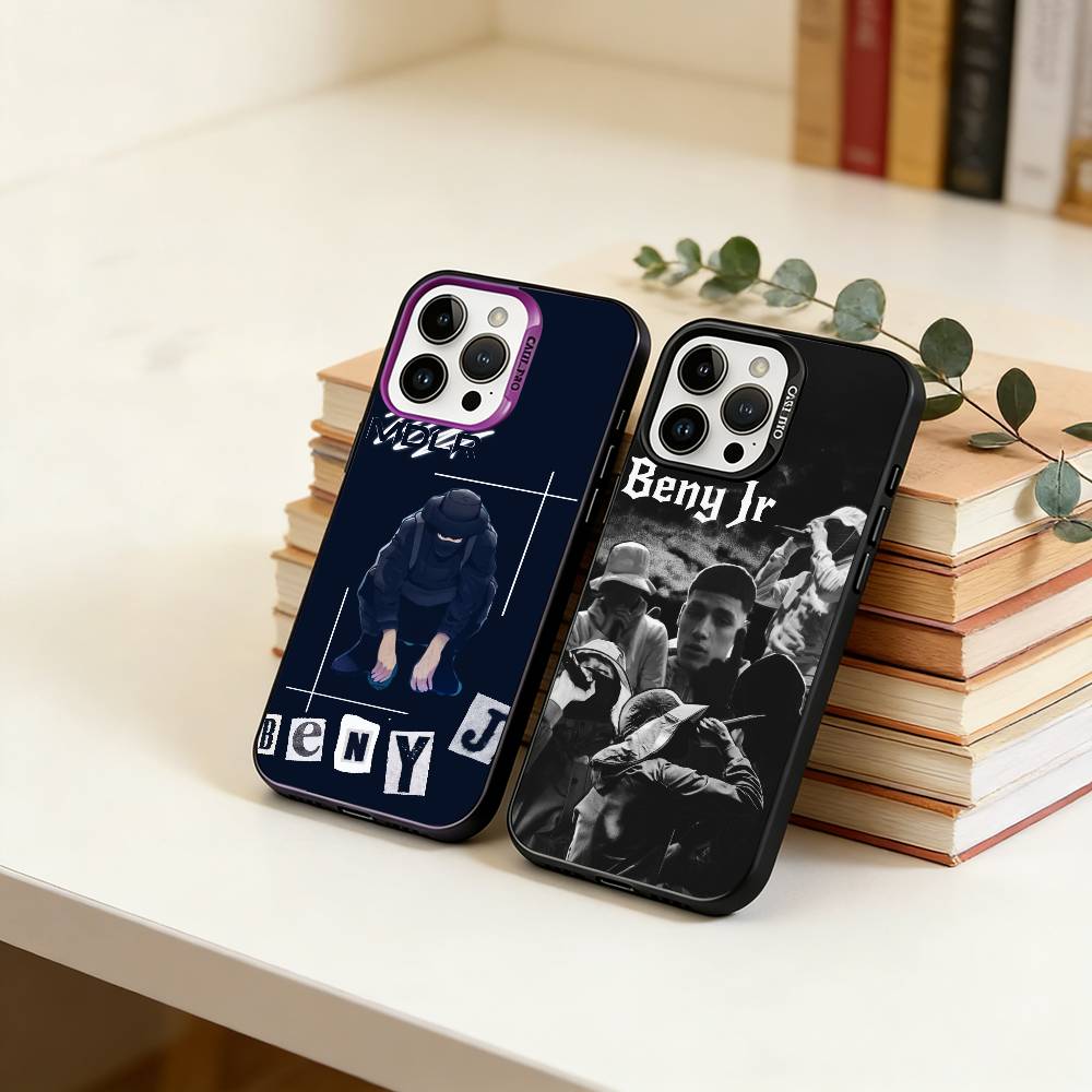 JR-Rapper -BENY JR Чехол для телефона для iPhone 17,16,15,14,13,12,11 Plus,Pro Max,XS,Красочный серебристый чехол для телефона Funda Cover