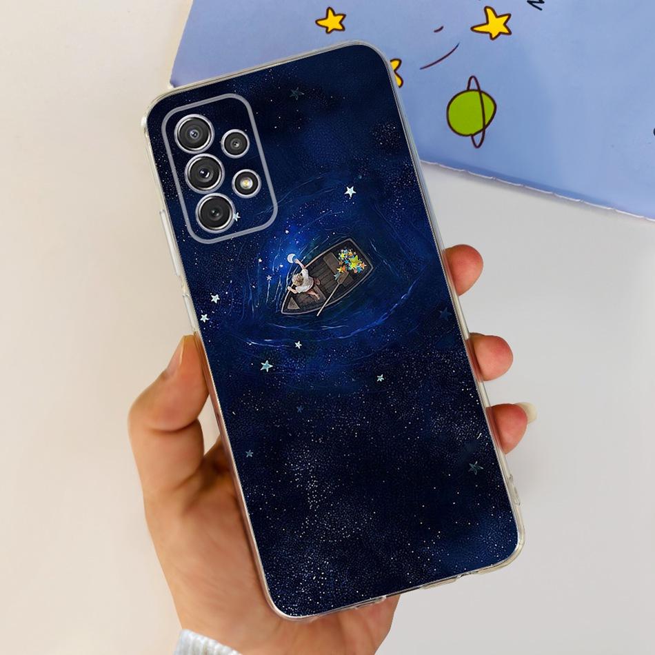 Чехол для Samsung Galaxy A52 Чехол Samsung A52s 5G Элегантная Печать Мягкий Силикон ТПУ Задняя Крышка Телефона Для Samsung A52 4G 5G A 52 52s