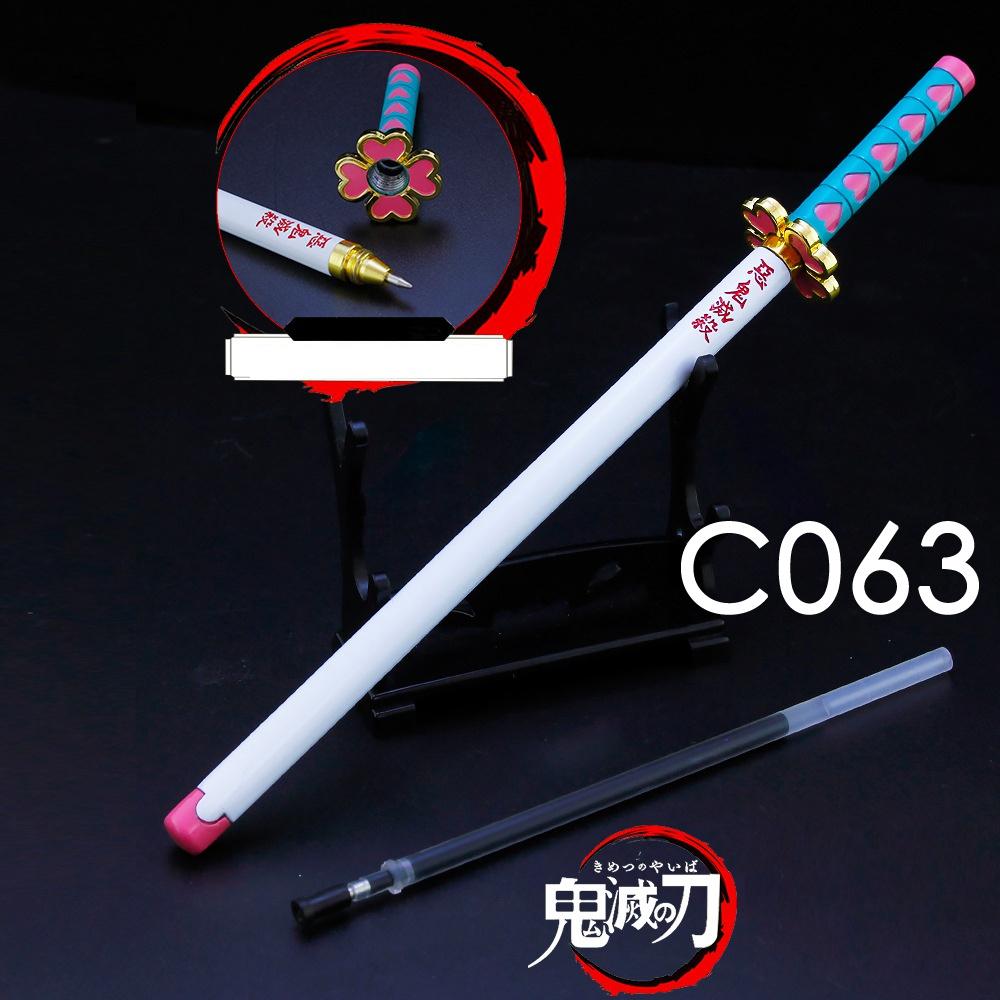 Аниме Demon Slayer Sword гелевая ручка 0,5 мм черные чернила сменная ручка для письма школьные канцелярские принадлежности Kimetsu No Yaiba