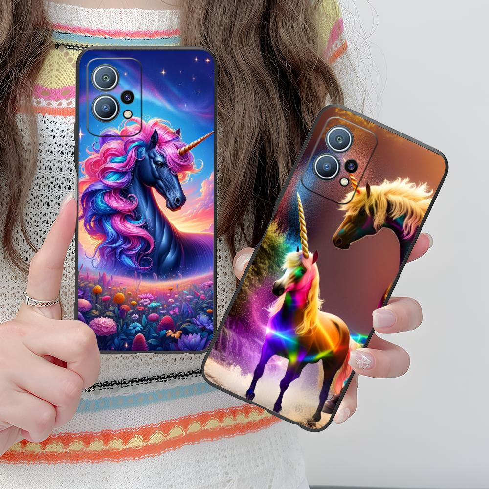 Фантазийный чехол для мобильного телефона с единорогом для Huawei P60 P50 P40 P30 P20 P10 P9 P8 Pro Lite Plus Цветная печать Красивый чехол