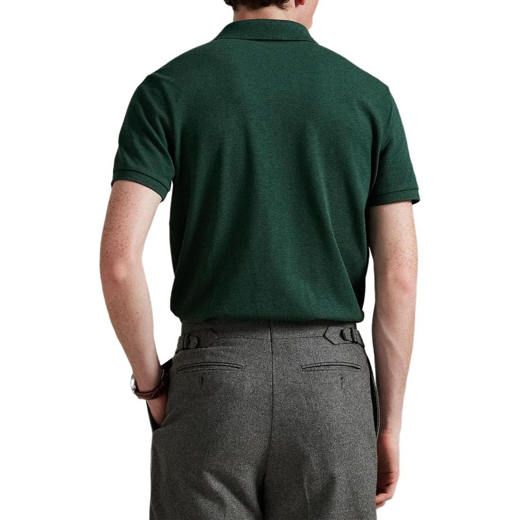 Polo Ralph Lauren FW25 Хлопковая рубашка поло Custom Slim Fit с вышивкой маленького пони Мужские топы MNPOKNI1N823760-300