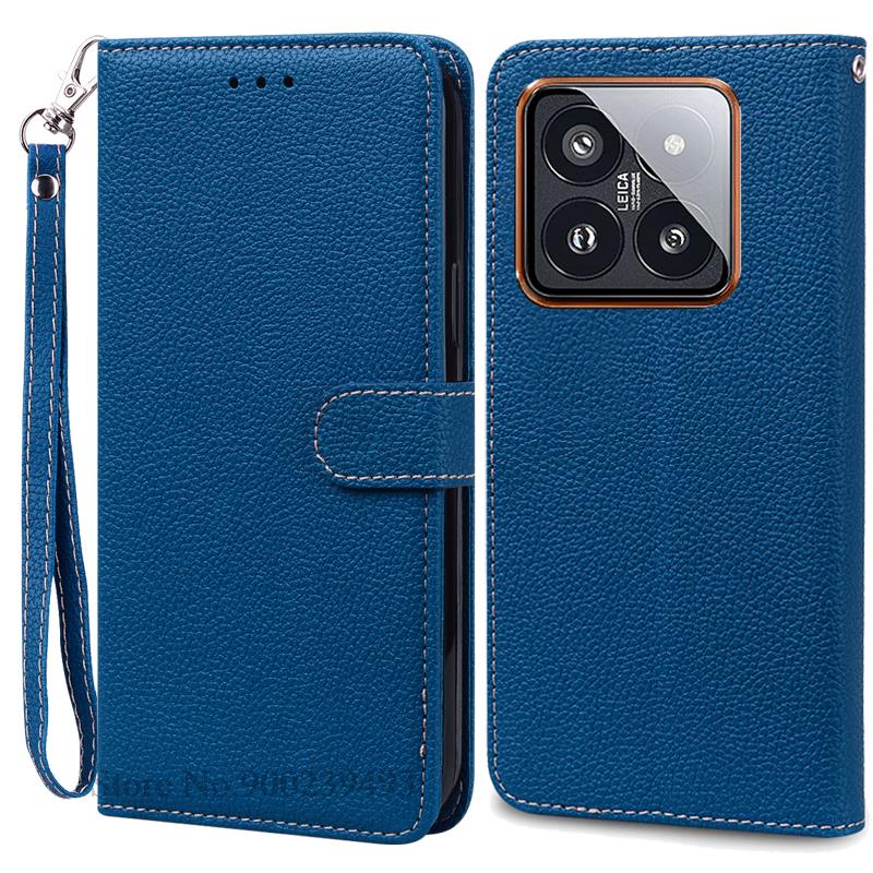 Чехол Mi 14 Mi14 Xiaomi14 Pro для Xiaomi 14, кожаный чехол-кошелек, флип-чехол для Xiaomi 14 Pro, чехол-коробка для Xiaomi Mi 14, чехлы