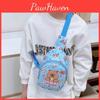 Cartoon Single Capybara Shoulder Crossbody Chest Bag Lightweight Breathable