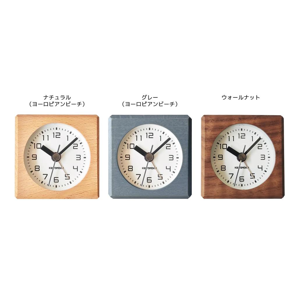 KATOMOKU Alarm Clock 7 Natural km-99NA Alarm Clock 7 X 7 X 4.1cm