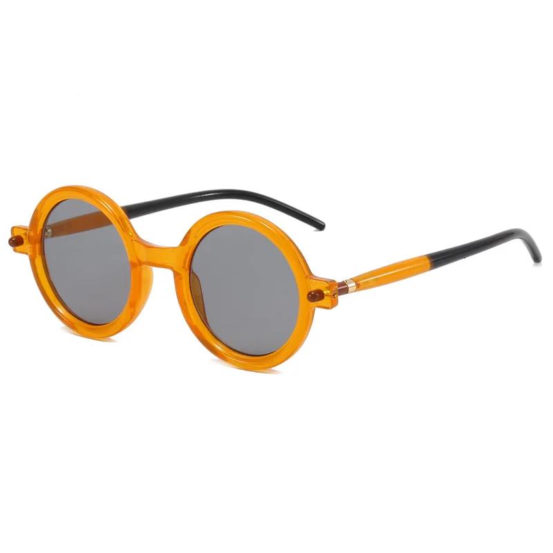 Солнцезащитные очки в стиле панк-винтаж для мужчин и женщин, для активного отдыха и путешествий, круглые, защита UV400, новый тренд, очки-гогглы для вождения, солнцезащитные очки