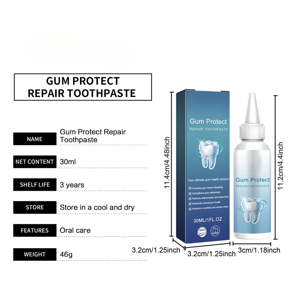 Зубная паста для восстановления десен Чистка полости рта Отбеливание зубов Удаление зубного налета Пятна Терапия десен Гигиена полости рта Уход за деснами Зубная паста