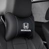 1Pcs Pu Leather Car Neck Pillow Auto Emblem Headrest For Honda Civic Accord Crosstour Spirior Odyssey Avancier UR-V Elysi Key