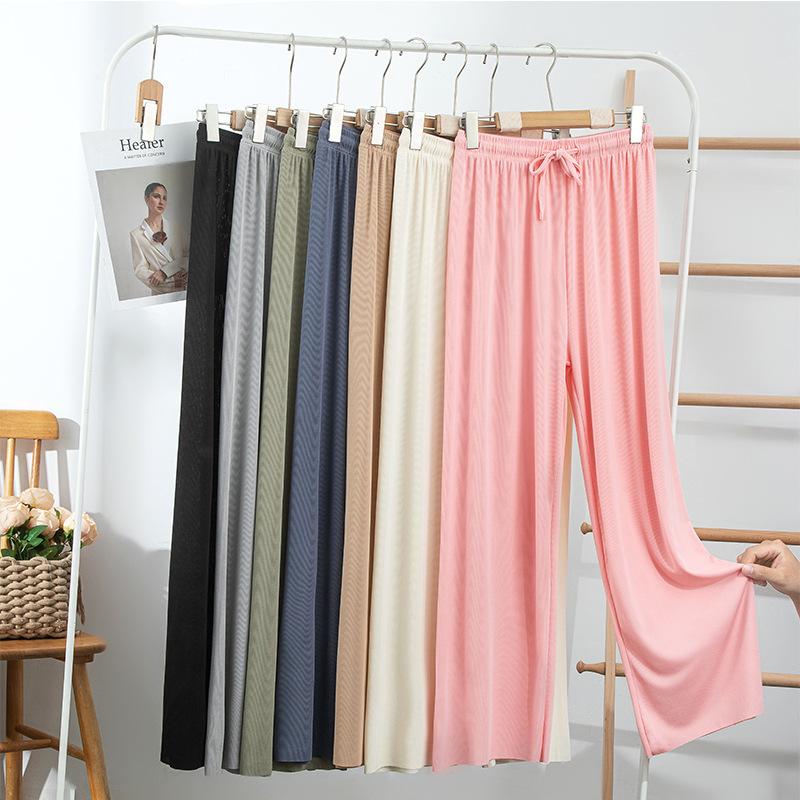 Wide Leg Pants for Women In Summer Thin Fit Loose Hanging Breathable Straight Leg Casual Floor Pants