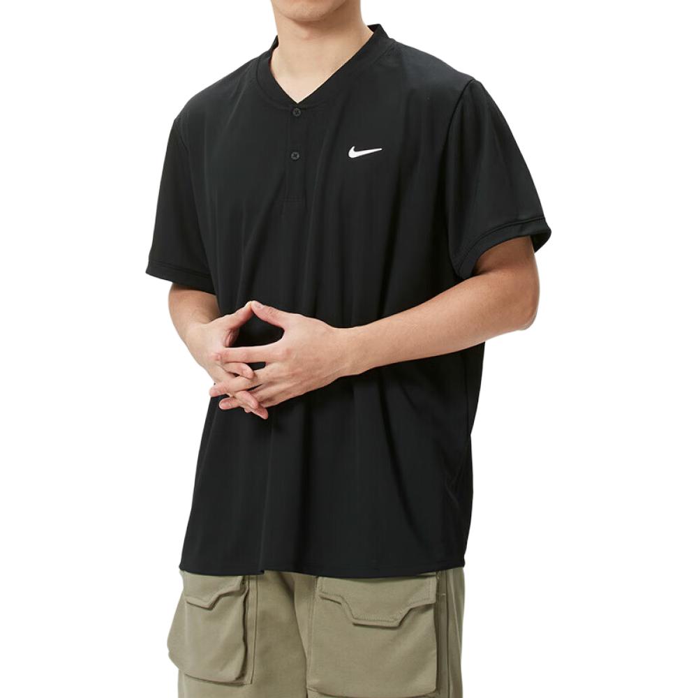 Nike Дышащая повседневная футболка с коротким рукавом для тенниса Dri-Fit, мужские топы IR8031-049