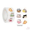 500 шт./рулон Q Sweet Cat Kids Rewards Stickers - DIY Scrapbooks Декор Альбом Запечатывание Этикетки Наклейки