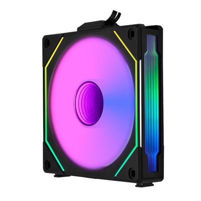LIANLI Серия корпусных вентиляторов UNI FAN REVERSE BLADE 120 Черная лопасть Модель с обратным вращением Последовательное подключение Реверсивный кабельный модуль Оснащен зеркалом бесконечности Официальный