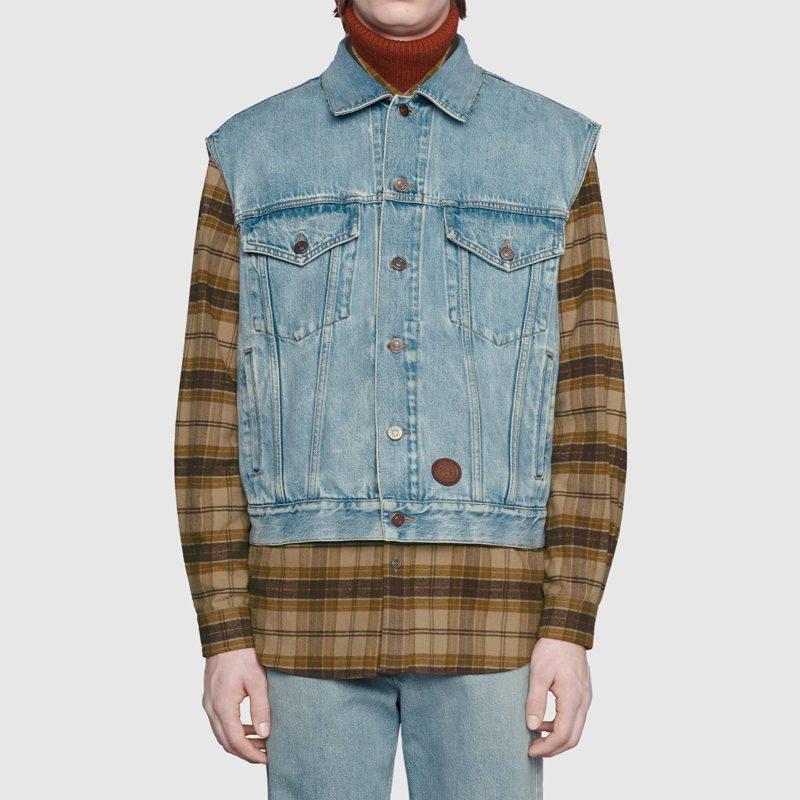 Gucci Потертый джинсовый жилет 623944-XDA85-4452